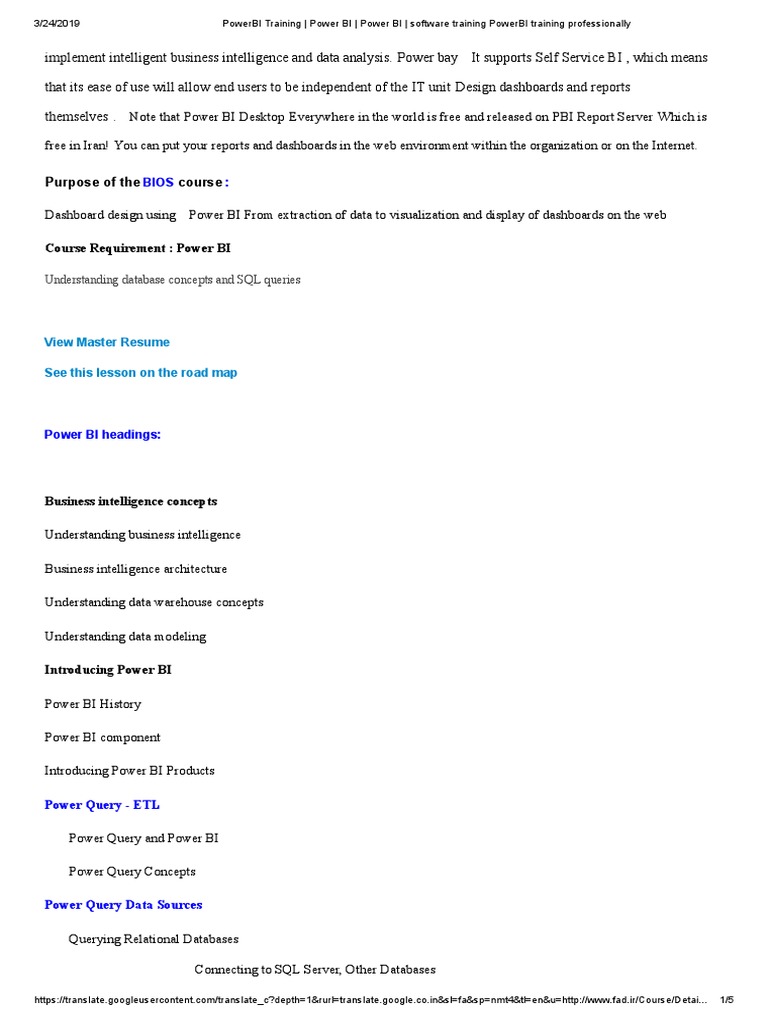 Power BI Dashboard Design Training | PDF | Business Intelligence ...