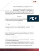 Convocatoria para Participar Como Instancia Formadora