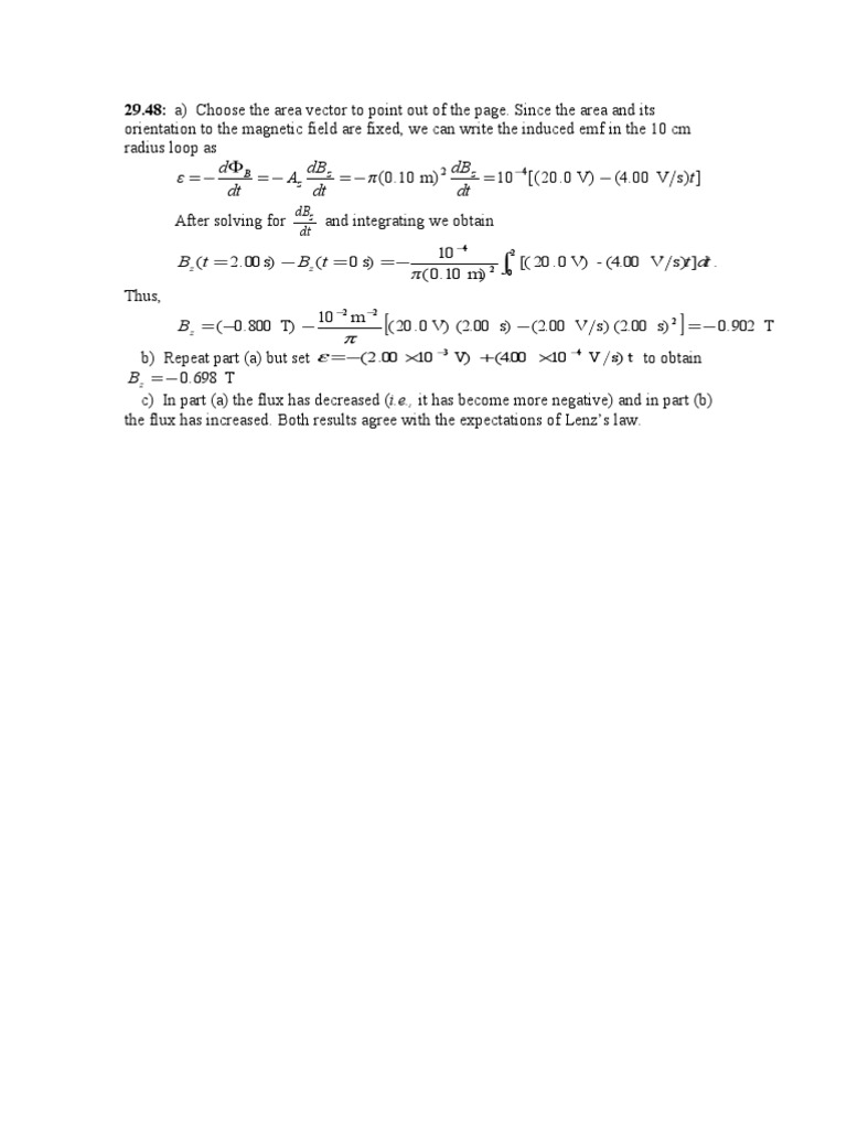 Induced EMF and Magnetic Flux Analysis | PDF | Technology & Engineering