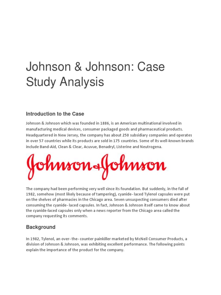 Johnson and Johnson Johnson & Johnson Brand