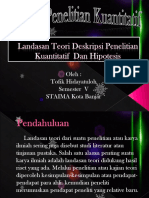 Landasan Teori Deskripsi Penelitian Kuantitatif Dan Hipotesis