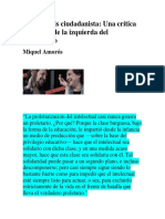 La Hipótesis Ciudadanista Una Crítica Libertaria de La Izquierda Del Capitalismo_Miquel Amorós