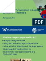 The Role of Yurisprudensi in Legal Education UI 2018