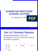 Elimination Reactions: Alkenes, Alkynes: Dr. Muntari, M. Phil