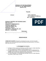 Memorandum - Legal Research 2019