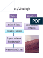 Análisis de facies y ambientes de depósito en la Formación Santa Lucía