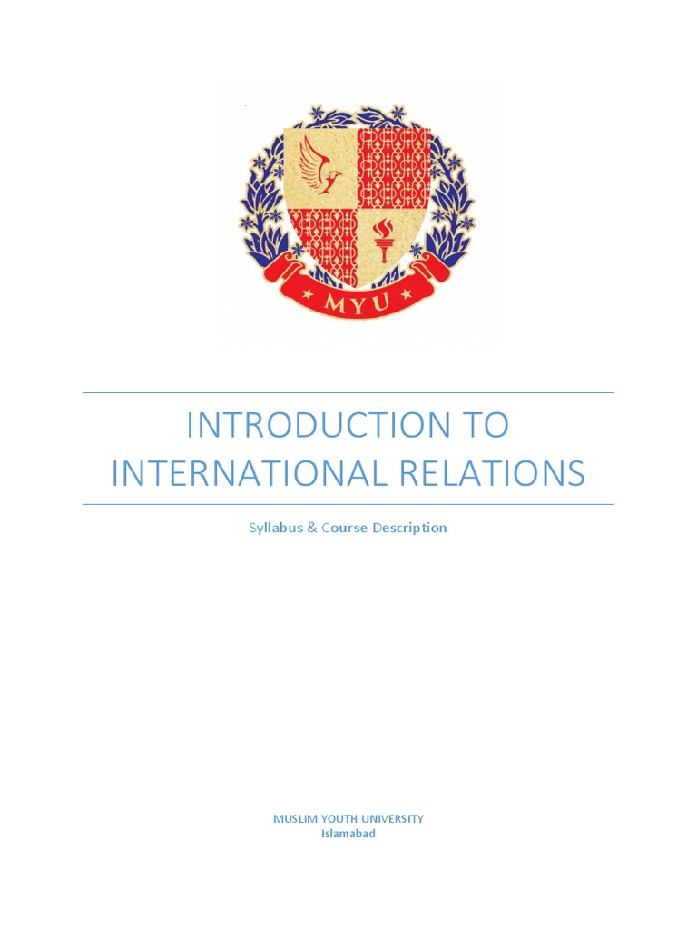 Introduction to International Relations Syllabus | PDF | International ...