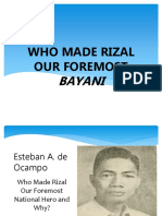 Why Rizal Became the Philippines' Foremost National Hero