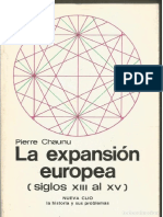 Chaunu - La Expansión Europea Siglos XIII Al XV