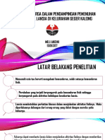 Dukungan Keluarga Dalam Pendampingan Pemenuhan Aktivitas Fisik Lansia Di Kelurahan Geger Kalong