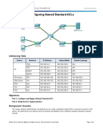 9.2.1.11 Packet Tracer - Configuring Named Standard ACLs Luis Sanchez