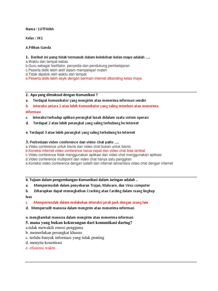 Latihan Soal Simdig Intan Puspitasari Xk1 Pdf