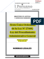 D. SUPREMO N° 04-2019-JUS TUO LEY N° 27444