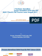 Sistem Penilaian Akreditasi & Paparan Pelaksanaan Akreditasi Tahun 2019 Jateng PDF