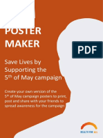 Poster Maker: Save Lives by Supporting The 5 of May Campaign