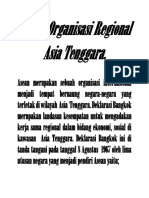 Asean Organisasi Regional Asia Tengara