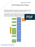 Types of Pipe Fittings Used in Piping