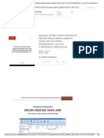 Manual Instruction Petunjuk Penggunaan Mesin Absensi Sidik Jari Solu PDF