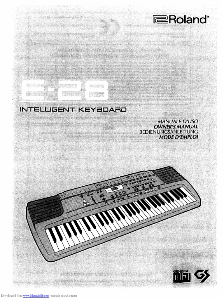 Roland E28 PDF | PDF | Online Databases | Websites