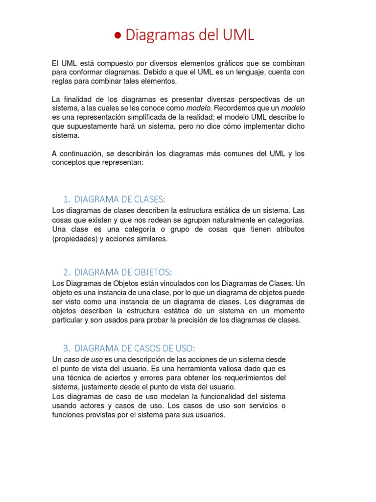 Tipos de Diagramas UML y sus Usos | PDF | Caso de uso | Lenguaje de ...
