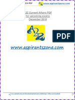 A2Z December 2018 Current Affairs PDF