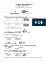 Soal UTS Bahasa Inggris Kelas 5 SD MI Semester 2