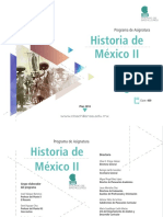 Programa Historia de Mexico II PDF