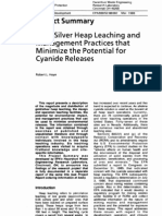 Gold/Silver Heap Leaching Management Practices T H A T Minimize T H e Potential For Cyanide Releases