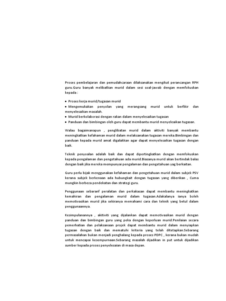 Contoh Penulisan Refleksi Pdf