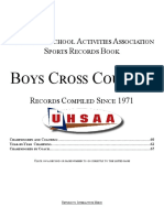 Boys Cross Country: Utah High School Activities Association Sports Records Book