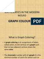 Mathematics in The Modern Wolrd: Graph Colouring
