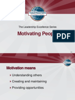 Motivating People: The Leadership Excellence Series