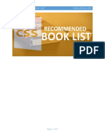CSS Recommended BOOK List