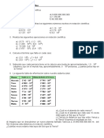 Ejercicios de Notación Científica