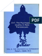 Stoller Ch7 - The Transsexual Experiment - Chapter 7 The Psychopathic Quality in Male Transsexuals