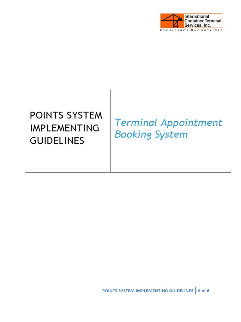 TABS Points System Implementing Guidelines PDF | PDF | Computing