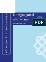 Közigazgatási Alapvizsga PDF