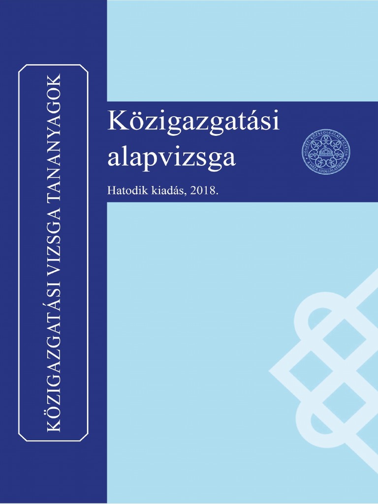 közigazgatási alapvizsga kérdések és válaszok