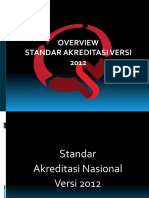 Overview Standar Akreditasi 2012