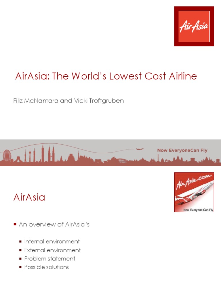 AirAsia: Asia's Low-Cost Airline Overview | PDF | Low Cost Carrier ...