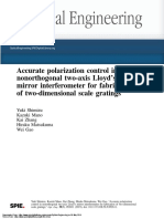 Accurate Polarization Control in Nonorthogonal Two-Axis Lloyd 'S Mirror Interferometer For Fabrication of Two-Dimensional Scale Gratings