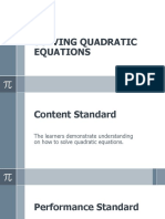 Solving and Classifying Quadratic Equations