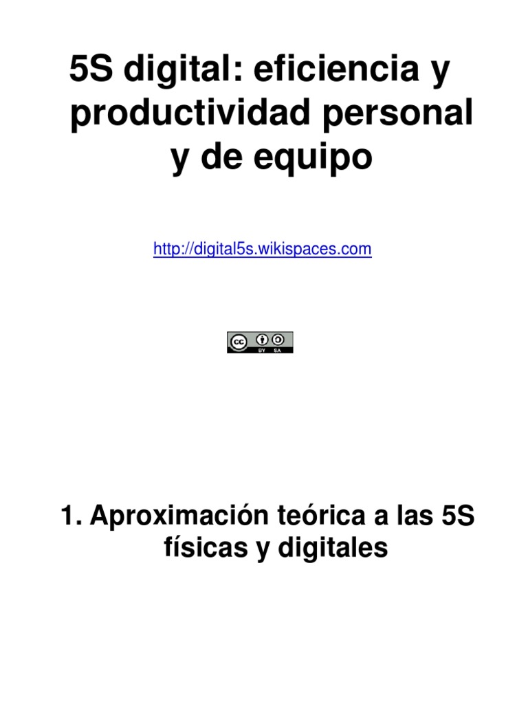 5S Digital: Mejora de Eficiencia Laboral | PDF | Planificación ...
