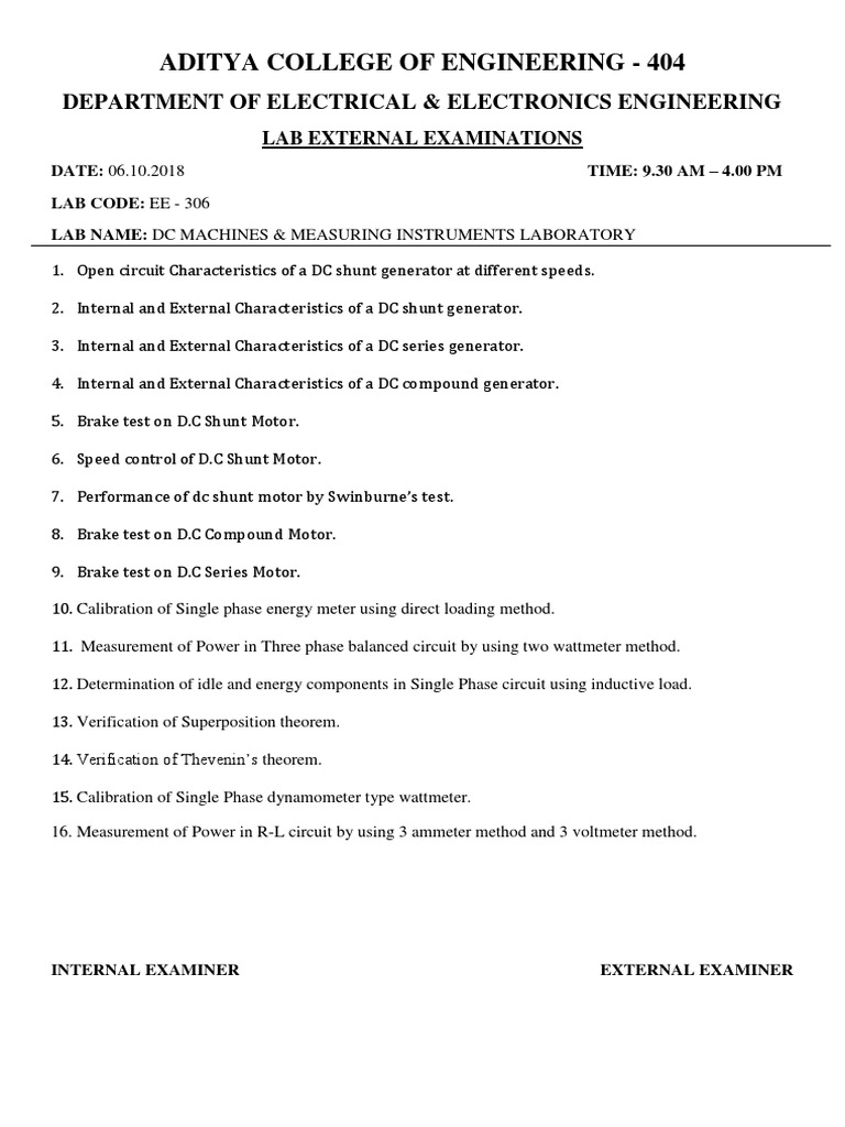 DC Machines & Instruments Exam | PDF
