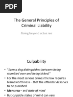 The General Principles of Criminal Liability PPNT