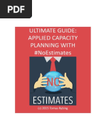 Applied Capacity Planning With NoEstimates - Tomas Rybing - Version 1.0