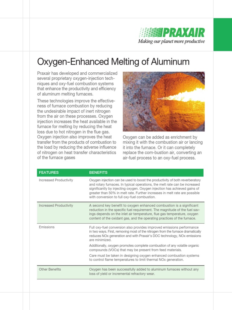 Praxair Oxygen Enrichment PDF N Ox Combustion