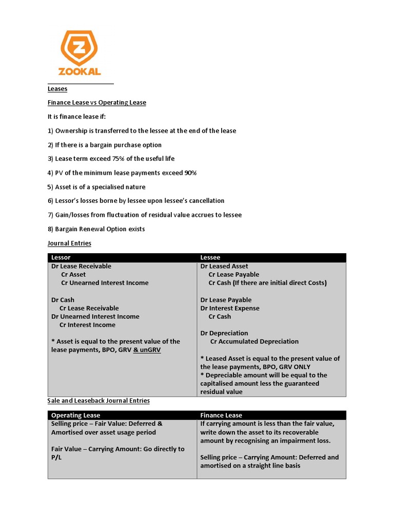 Quiz Preparation Notes Jt Lease Present Value