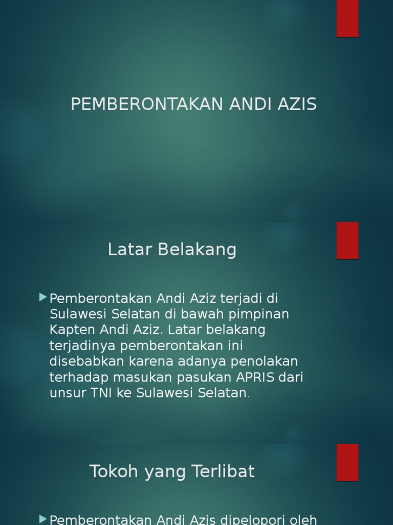 Futari Ayu Istikomah 16 Pemberontakan Andi Azis