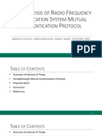 Cryptanalysis of Radio Frequency Identification System Mutual Authentication